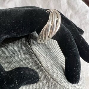 Sterling S 925 Interlocking Rings, Russian Ring, Russian Wedding Ring.☑️
